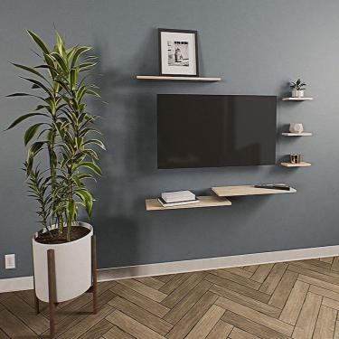 Imagem de Prateleira Madeira Maciça com Suporte Invisível - Pinus