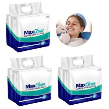 Imagem de Kit Babador Odontologico Impermeavel Maxclean (3 Pct C/100) - SSPLUS