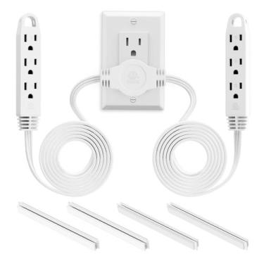 Imagem de Cabo de extensão Power Strip K KASONIC 3 Prong 12 pés Twin