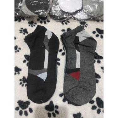 Imagem de Meia Masculino Soquete Cano Curto - Padrão, 6 pares misto, 40-46