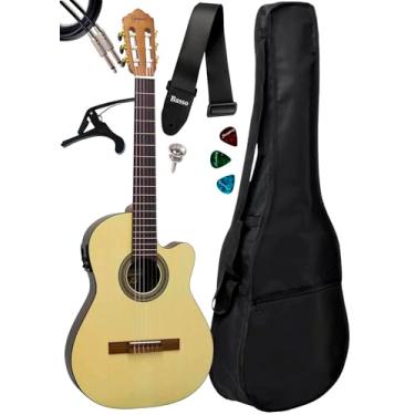 Imagem de Violão Giannini Nfl Ceq Imbuia Eletroacústico + Acessórios