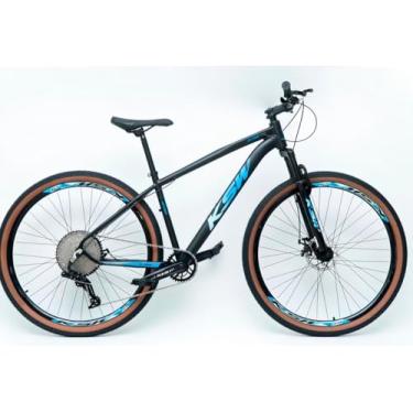 Imagem de Bicicleta Aro 29 Ksw XLT MWZA Alumínio 12v Kit 1x12v Pedivela Single K7 11/50 Freio a Disco Mecânico (Preto/Azul, 17)