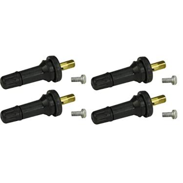 Imagem de Muzzys (Conjunto de quatro VS-65 Borracha TPMS Válvula de Pneu Haste Quadrada Compatível com Dodge RAM 1500 2500 3500 e Jeep Cherokee Dill VS65