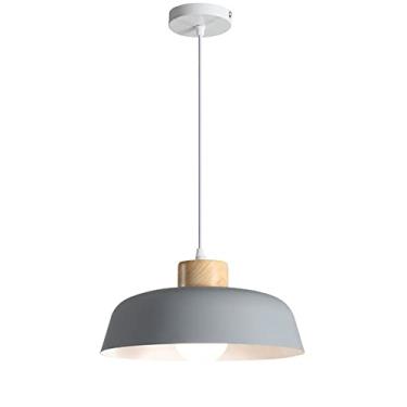 Imagem de CHENKUI Lustres de estilo moderno decoração de madeira abajur elegância cozinha industrial luz de teto moderno metal macaron luminárias para restaurantes, sala de estar, cozinha