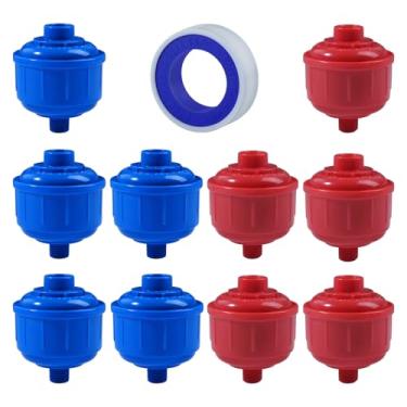 Imagem de LEONTOOL 10 Pçs Mini Filtros de Água Descartáveis Filtro de Pistola de Pulverização com Roscas Padrão de 1/10.2 cm Remove Efetivamente a Umidade Antes de Atingir Pistolas de Pulverização e Ferramentas