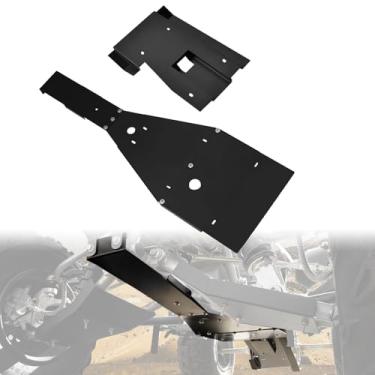 Imagem de A & UTV PRO Kit de proteção de placa de alumínio para Yamaha Raptor 700/700R 2006-2025 Acessórios, chassi completo e protetor de quadro de braço oscilante protetor durável revestido de pó preto para