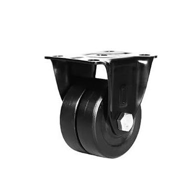 Imagem de Centro baixo de rodízios com rodas de fileira dupla para usinagem pesada, rolamento de alta carga, mudo resistente ao desgaste, 1 peça (rodízio direcional, 4 cm)