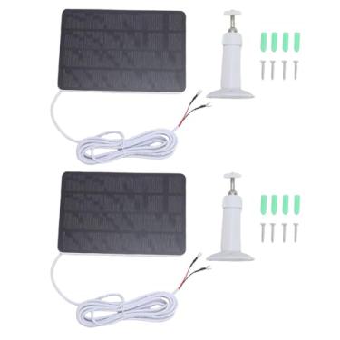 Imagem de Heayzoki Painéis Solares de 10 W para Campainha de Bateria Circular, Compatível Com Campainha de Bateria Circular 2,3 3Plus, 4, IP65 à Prova de água, Carregador de Painel Solar Externo