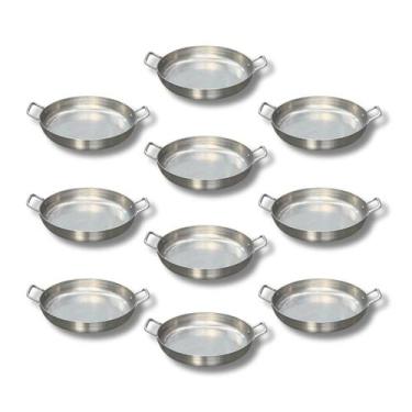 Imagem de Kit 10 Frigideiras Pergaminho Panelinha N18 600ml Para Porção E Massas