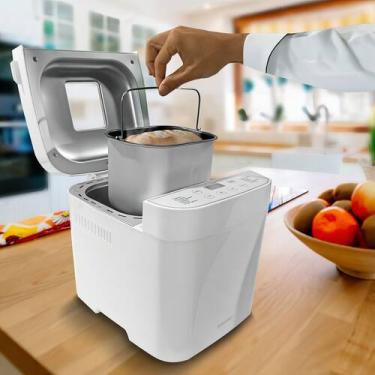 Imagem de Máquina Fazer Pão Panificadora Domestica 550w 12 Programas Cor Branco 