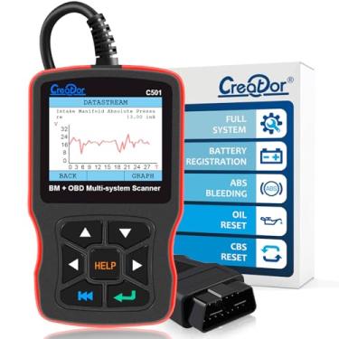Imagem de Creator Scanner C501 OBD2 adequado para BMW Mini Full Systems, ferramenta de diagnóstico OBD-II com registro de bateria, reposição de óleo CBS Reset ABS SRS OBD leitor de código de ferramenta de