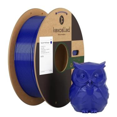 Imagem de Kexcelled Filamento PETG rápido 1,75 mm azul, filamento de impressora 3D de alta velocidade PETG 1 kg, impressão altamente fluida, adesão suave e textura de superfície consistente, serve para a