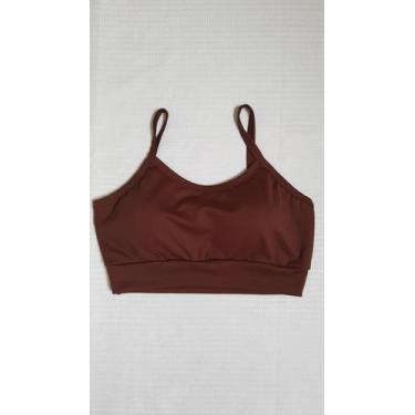 Imagem de Top Esportivo Feminino Alcinha Bojo Removível Academia Treino Fitness 