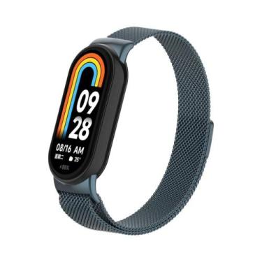 Imagem de Pulseira Magnética De Metal Para Xiaomi Band 9/8 Com Laço Milanês Inte