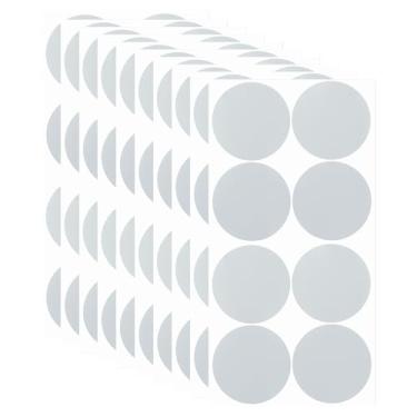 Imagem de Adesivos redondos coloridos de 5 cm, 30 peças de etiquetas adesivas removíveis de codificação para escritório, loja, casa, sala de aula, classificação, prata