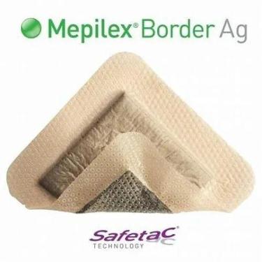 Imagem de Mepilex Border Ag 7,5  7,5cm Curativo com Prata  Molnlycke