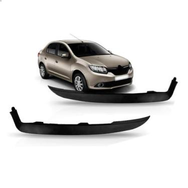 Imagem de Par Moldura Friso Farol Stepway Logan 2014 2015 2016 2017 - SP ACESSÓR