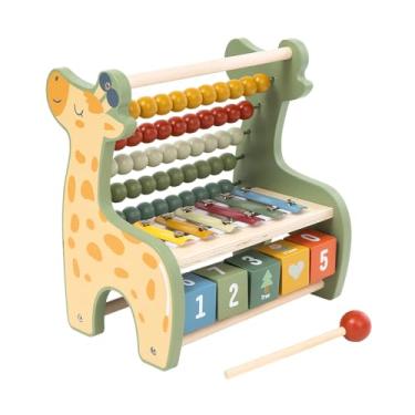 Imagem de Activity Giraffe Abacus PH05S015 - Brinquedo Educativo Para Desenvolvimento Infantil E Aprendizado De Matemática - Contas Coloridas E Design De Girafa