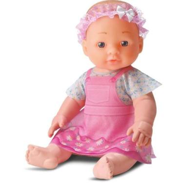 Imagem de Boneca PATY FAZ Xixi 32CM com Mamadeira, Fralda e Tiara - Bee TOYS