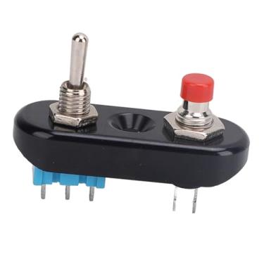 Imagem de Guiador Motocicleta Alavanca de Parada do Motor Interruptor de Desligamento Automático Redefinição Fácil Controle Amplo Aplicável Tudo Em um para (Interruptor de botão e