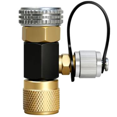 Imagem de JKLESA Ferramenta de controle de núcleo de 1/10.2 cm Sistema de ar condicionado Refrigerante de alta pressão R410a/R22 Ferramenta de depressor de núcleo com classificação a vácuo Isolamento Proteção