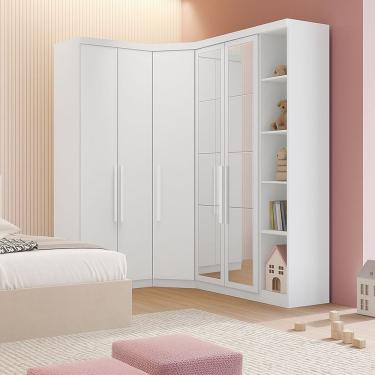 Imagem de Modulado Closet Espelhado 5 Portas 6gav Linea Novo Horizonte