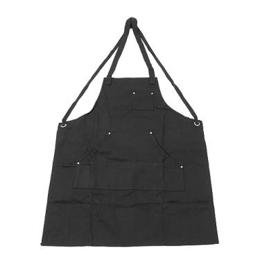 Imagem de Pilipane Avental de trabalho multifuncional ajustável lona avental de trabalho com bolsos para carpinteiro eletricista chef cabeleireiro durável material de lona premium design elegante marcenaria