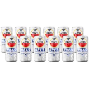 Imagem de Cerveja Amstel Ultra Pilsen Lager 12 Unidades - Lata 269ml, 12