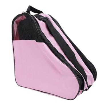 Imagem de Luocute Bolsa para Patins, Bolsa de Transporte de Poliéster Respirável à Prova de Desgaste de 3 Camadas Com Alça de Ombro Ajustável, para Acessórios de Skate, Equipamento de Proteção