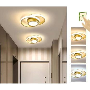 Imagem de Luminária Teto Moderna Plafon Sobrepor Redondo Luz 3/1 Cor D