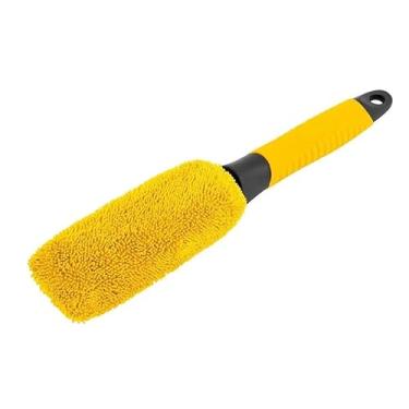 Imagem de Escova Caixa de Rodas, Super Kit Limpa Pneu e Roda de Carro Moto Caminhão - 3 Escovas(Escova Retangular para Rodas)