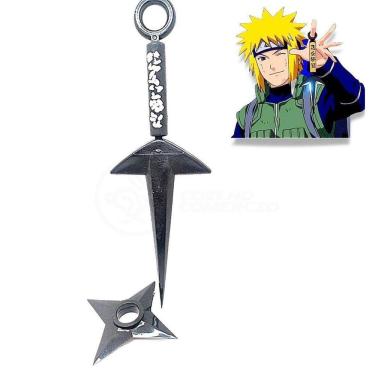 Imagem de Kit Naruto Shippuden Kunai Minato 23,5Cm + Shuriken 9Cm 4