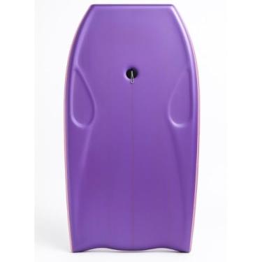 Imagem de Prancha de Surf, Prancha Bodyboard Semi e Fundo Rigido, 100cmx Largura 53cm X Espessura 6,7 Cm(Lilas,Leash Punho All Stick)