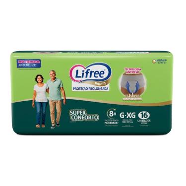 Imagem de Roupa Íntima Lifree Pants Proteção Prolongada Super Conforto Tamanho G/XG Unissex 16 Unidades
