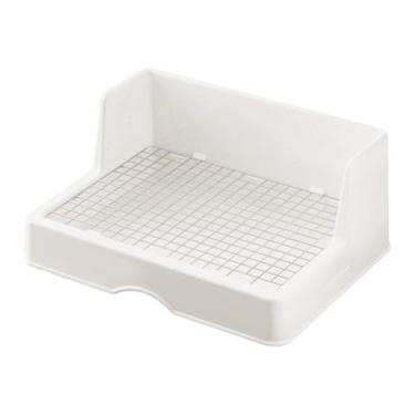 Imagem de Baoblaze Caixa de areia para com grade, acessórios para gaiola de canto, vaso sanitário para porquinhos-da-índia, banheiro interno para furões, Grade Pequena de 16