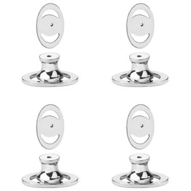 Imagem de Costas de brinco de bloqueio para pregos, hipoalergênicos de ouro 18 K, substituições para pregos/orelhas caídas, suporte de bloqueio seguro para orelhas sensíveis (8 peças)