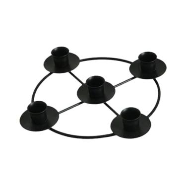 Imagem de Generic do Advento para Velas Cônicas, Castiçal de Ferro para Velas de Natal do Advento, Preto