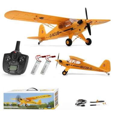 Imagem de Ssccgym XK A160 RTF Large 25.6-Inch Brushless RC Plane 2.4GHZ 6-AXIS Gyro Remote Control Airplane J3 5CH EPP Foam World War II Aircraft Model Smart-Fly with Double-Batteries