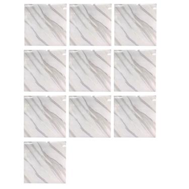 Imagem de Placa Adesiva Marmore 3D Kit 10 uni Papel de Parede Autocolante Decoraçao Obra Reforma Casa Cozinha Banheiro Ambiente