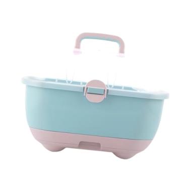 Imagem de Dynwave Escorredor de garrafa, rack de prato, cesta prática, fácil de limpar, suporte, caixa de armazenamento de garrafa de enfermagem para casa