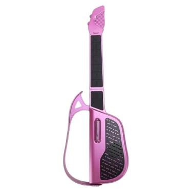 Imagem de Asixxsix Guitarra inteligente sem cordas, dobrável, ideal para viagens e apresentações solo, com acordes sem cordas,fácil de tocar, para crianças, adolescentes e adultos iniciantes. (PURPLE)