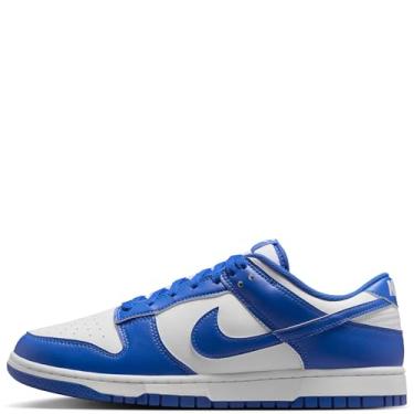 Imagem de Nike Tênis masculino retrô Dunk Low, Branco Hyper Royal, 42 BR