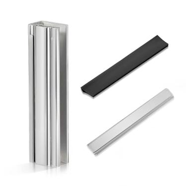 Imagem de Substituição de trava magnética de porta de chuveiro de 7,6 cm (com impacto de metal e ímã), para portas de chuveiro de vidro giratórias de 1/20.3 cm, 5/81.3 cm, 3/40.6 cm e 1/10.2 cm de espessura