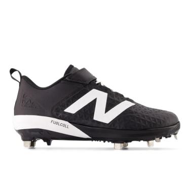 Imagem de New Balance FuelCell 4040 V8 Tênis de beisebol masculino de metal, Preto/branco, 44