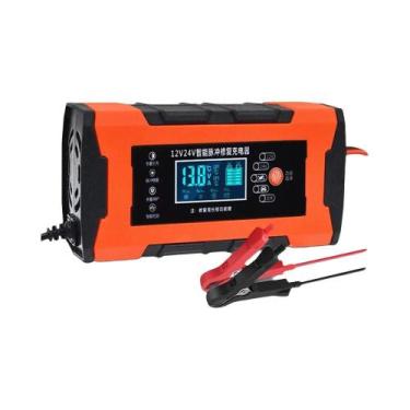 Imagem de Carregador De Bateria De Carro 12V 10A Com Display Digital Acessórios 