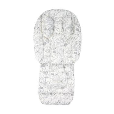 Imagem de simhoa Almofada para Carrinho de Bebê, Forro Confortável com Acolchoamento Grosso, Fácil de Instalar, Almofada para Berço e Cadeirinha de Descanso, Animais