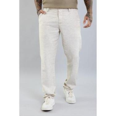 Imagem de Calça Masculina Alfaiataria Bege Sport Fino-Masculino