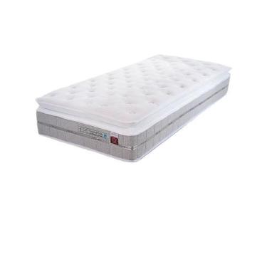 Imagem de Colchão Twin Hampton 97x203cm Molas Ensacadas Espuma Viscoelástica F.A