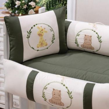 Imagem de Kit enxoval para mini berço baby kids verde menino neutro - MEDINA CON