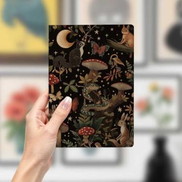 Imagem de Caderno de couro esquilo, caderno A5 para anotações no escritório, agenda de 21 x 14,7 cm, agenda de viagem, presentes para amantes de esquilos